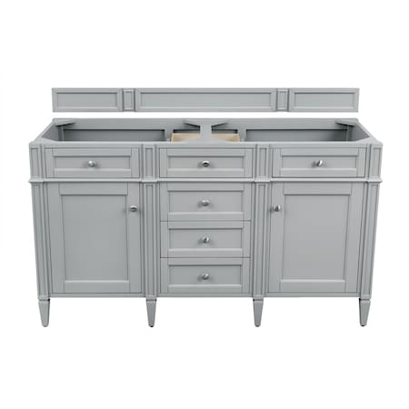 James Martin Vanities Brittany 60in Double Vanity Cabinet, Urban Gray 650-V60D-M-UGR